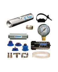 Model 802003M In-Line E-Vac Deluxe kit with straight through muffler adds a filter separator and pressure gauge.