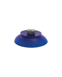 Round vacuum cups with cleats are better for lifting heavy loads than round cups without cleats.