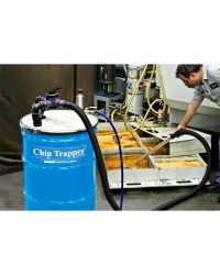 The Chip Trapper pumps the dirty coolant out of the sump and pumps it back into the sump - free of chips and debris.