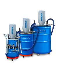 Heavy Duty Dry Vacs are available in 30, 55 and 110 gallon sizes.
