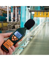 The Digital Sound Level Meter in use.