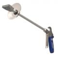 Model 1230-60-CS Soft Grip Safety Air Gun with Model 1122 Flat Air Nozzle, 60" Alum. Ext Pipe & Chip Shield