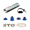 Model 801005 In-Line E-Vac kit includes suction cups, fittings and vacuum tubing.