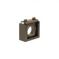 This coupling bracket attaches a filter and pressure regulator together.