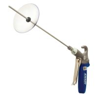 Model 1204SS-12-CS Soft Grip Back Blow Safety Air Gun with Model 1004SS Back Blow Air Nozzle, 12" Alum. Ext Pipe & Chip Shield