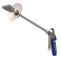 Model 1230-18-CS Soft Grip Safety Air Gun with Model 1122 Flat Air Nozzle, 18" Alum. Ext Pipe & Chip Shield