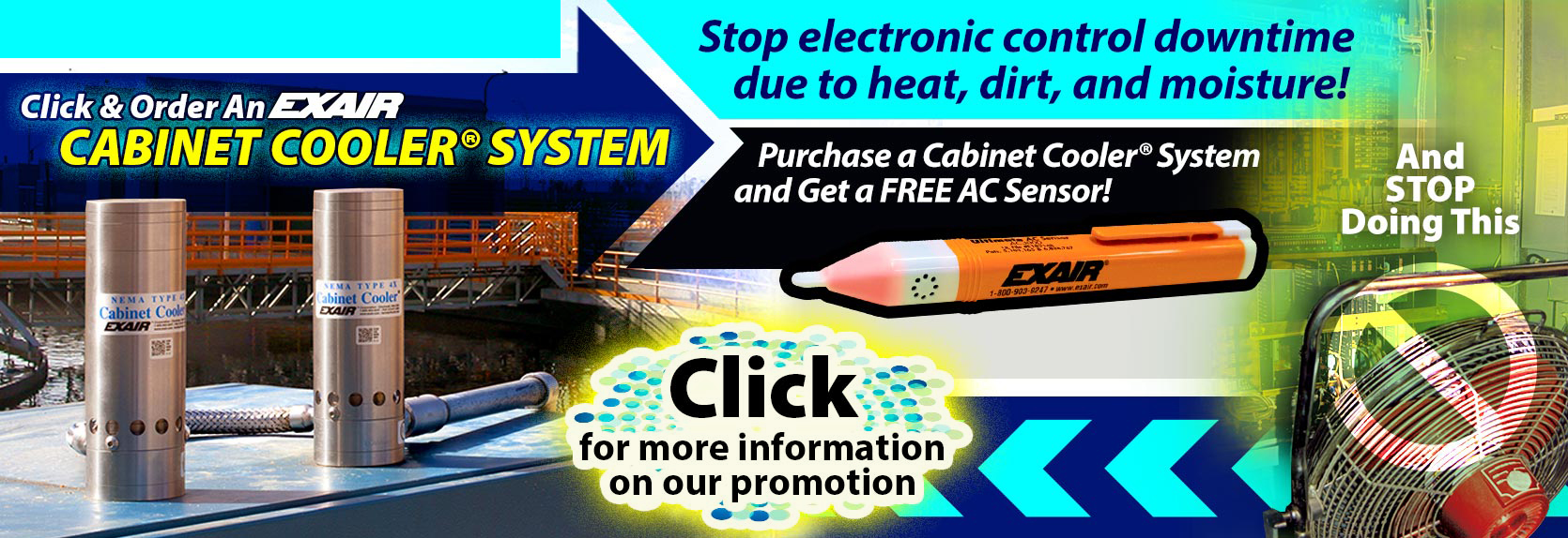EXAIR's Cabinet Cooler Promotion