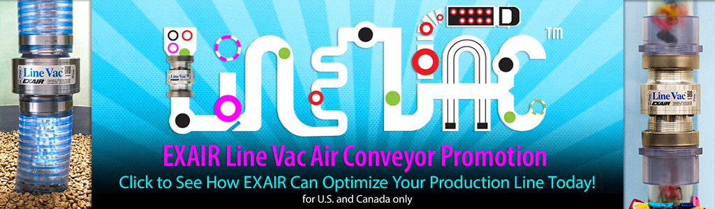 EXAIR Line Vac Air Operated Conveyors