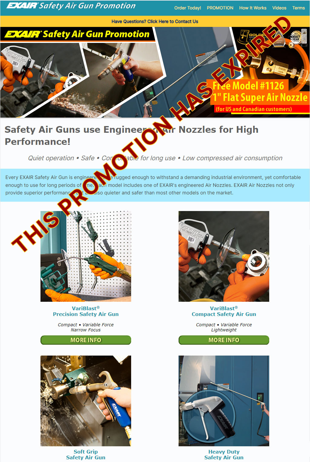 EXAIR Safety Air Guns