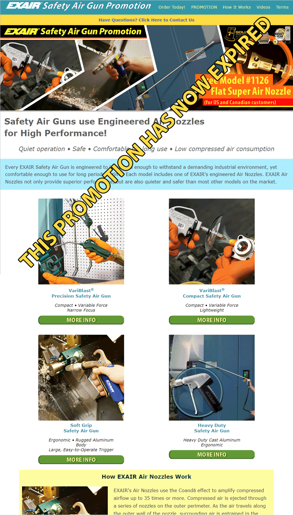 EXAIR Safety Air Guns